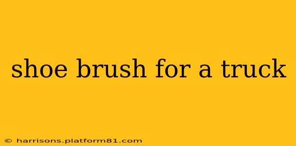 shoe brush for a truck