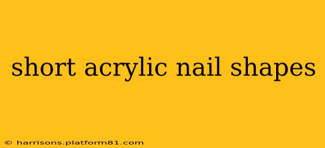 short acrylic nail shapes