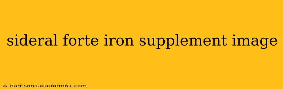 sideral forte iron supplement image