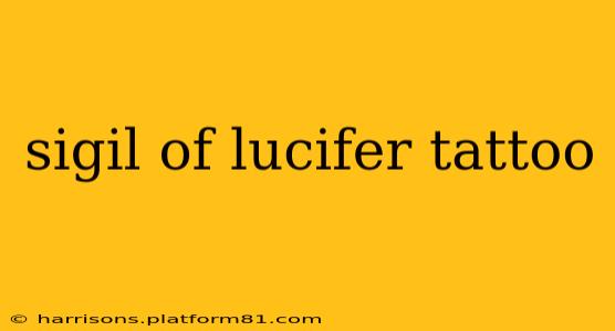 sigil of lucifer tattoo