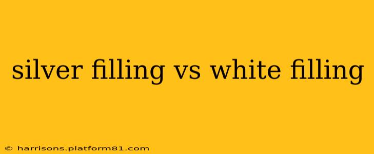 silver filling vs white filling