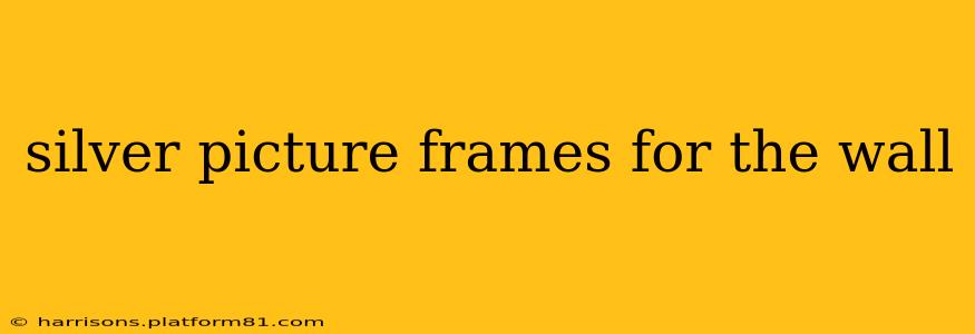 silver picture frames for the wall
