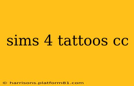 sims 4 tattoos cc