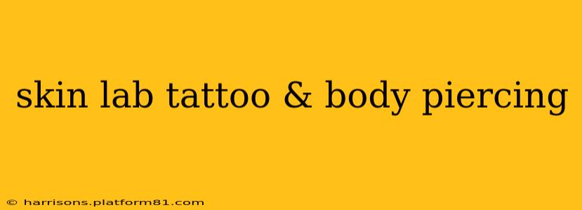 skin lab tattoo & body piercing