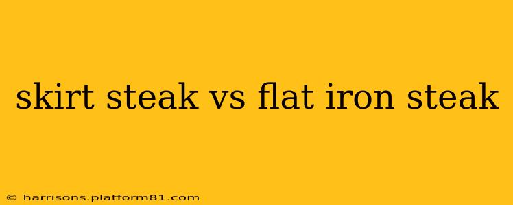 skirt steak vs flat iron steak