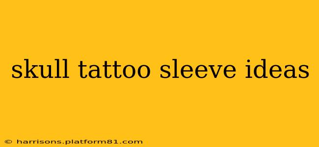 skull tattoo sleeve ideas