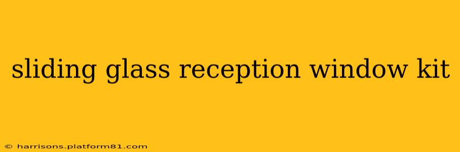 sliding glass reception window kit