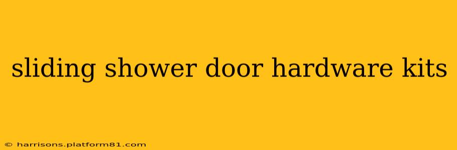 sliding shower door hardware kits