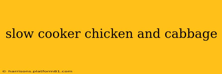 slow cooker chicken and cabbage
