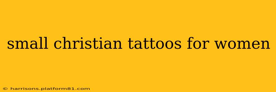 small christian tattoos for women
