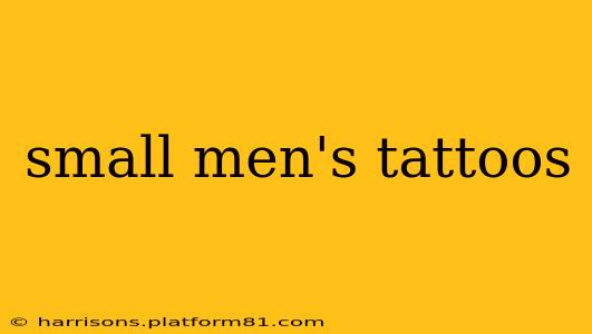 small men's tattoos