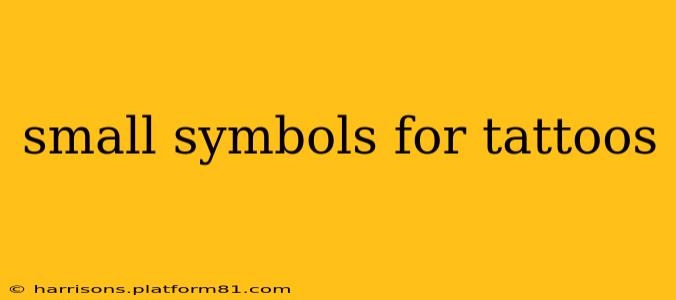 small symbols for tattoos