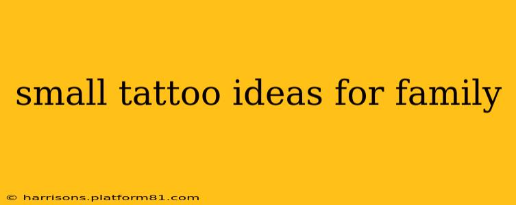 small tattoo ideas for family