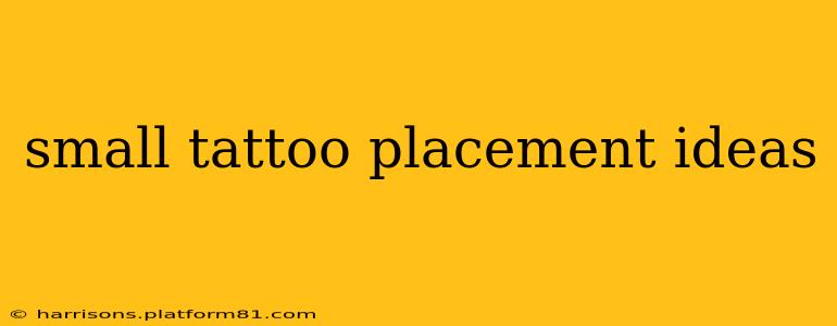 small tattoo placement ideas