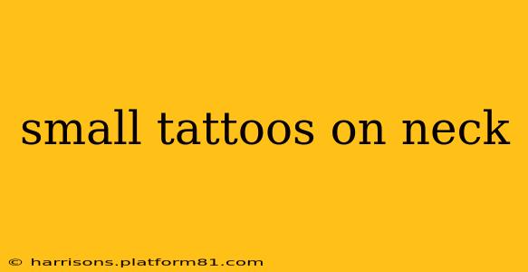 small tattoos on neck