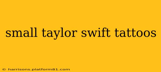 small taylor swift tattoos