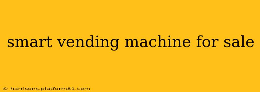 smart vending machine for sale