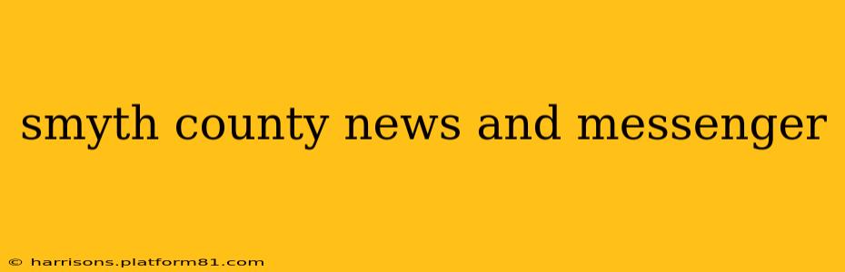 smyth county news and messenger