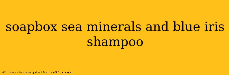 soapbox sea minerals and blue iris shampoo