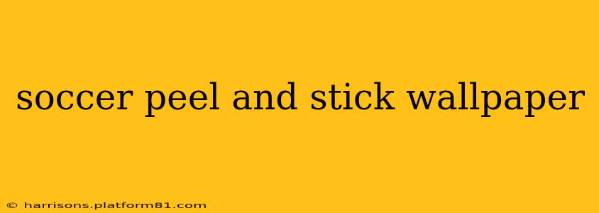 soccer peel and stick wallpaper