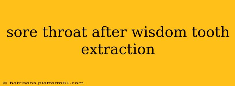 sore throat after wisdom tooth extraction