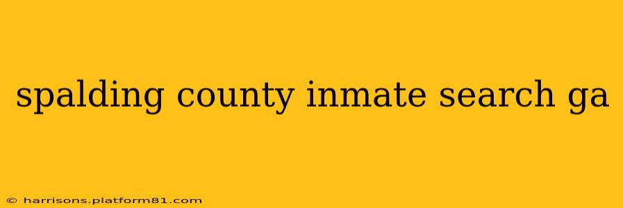 spalding county inmate search ga