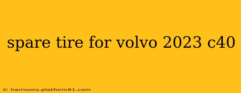 spare tire for volvo 2023 c40