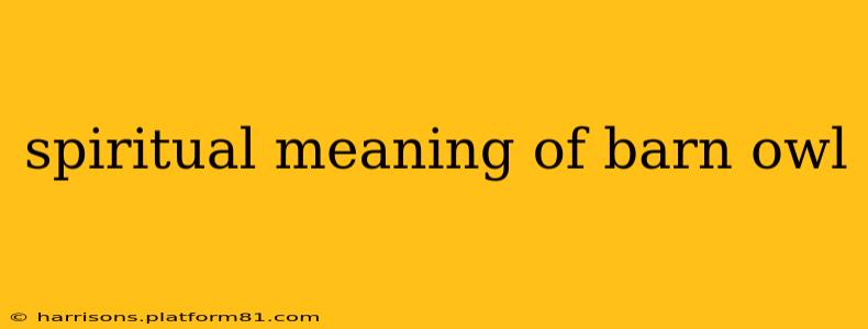 spiritual meaning of barn owl