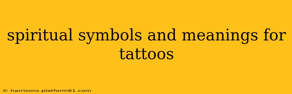 spiritual symbols and meanings for tattoos
