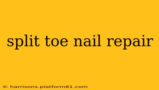 split toe nail repair