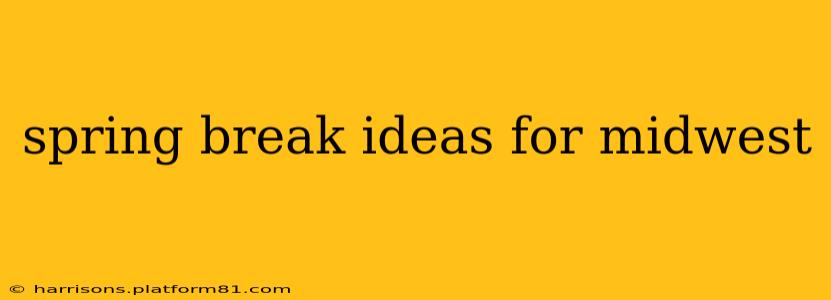 spring break ideas for midwest