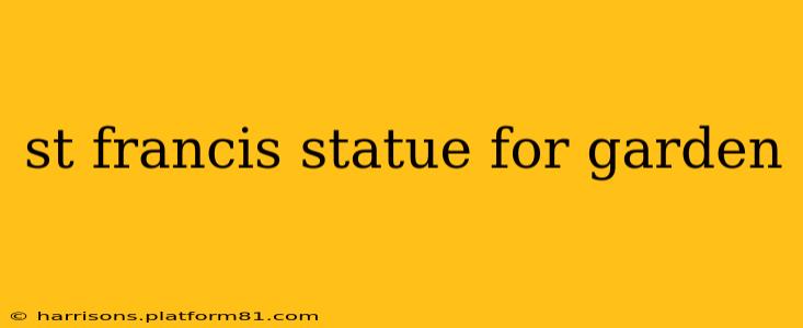 st francis statue for garden