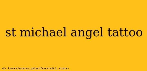 st michael angel tattoo