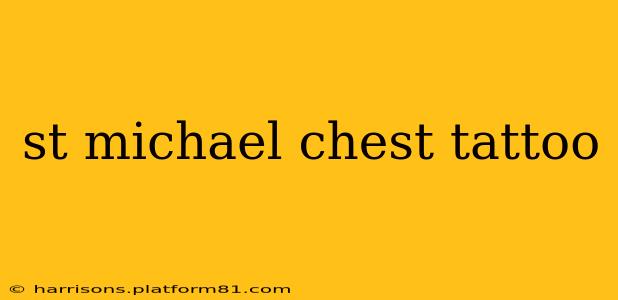 st michael chest tattoo
