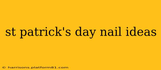 st patrick's day nail ideas