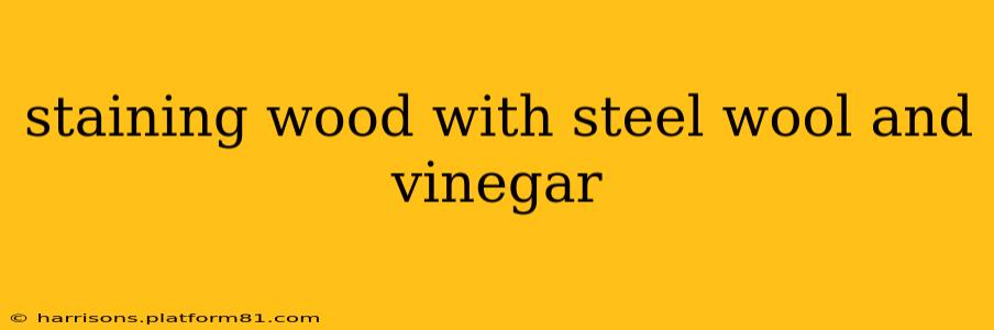 staining wood with steel wool and vinegar