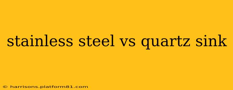 stainless steel vs quartz sink