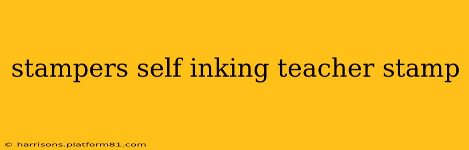stampers self inking teacher stamp