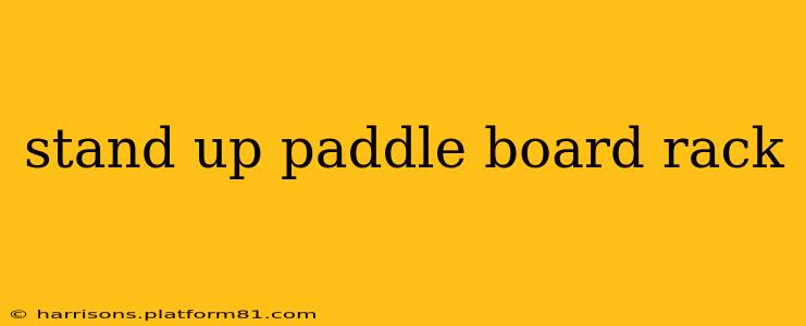 stand up paddle board rack