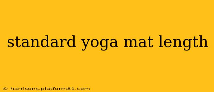 standard yoga mat length