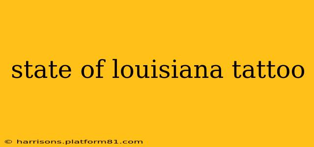 state of louisiana tattoo