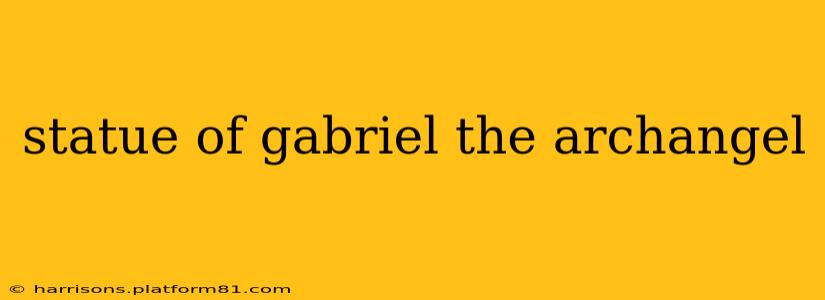statue of gabriel the archangel
