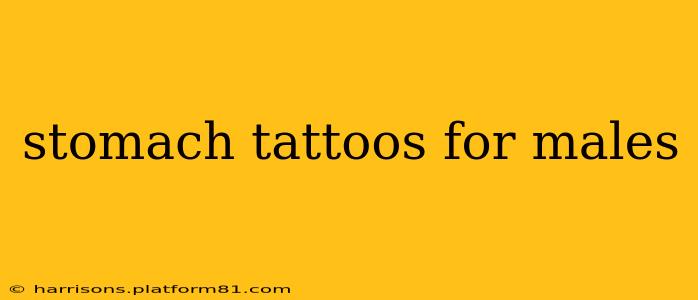stomach tattoos for males