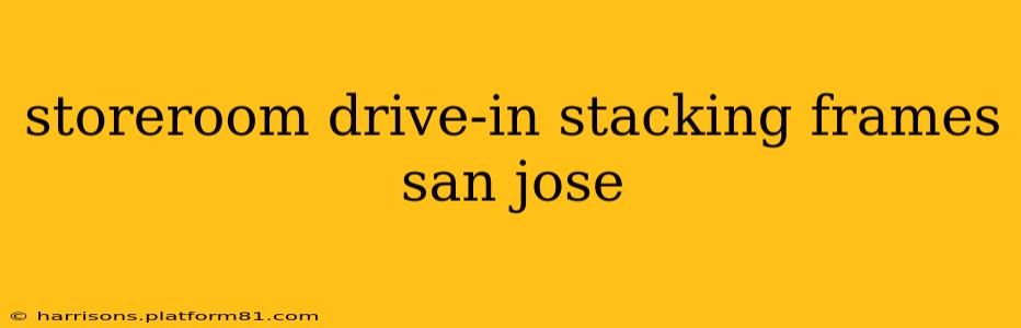 storeroom drive-in stacking frames san jose