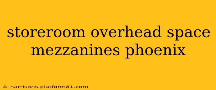 storeroom overhead space mezzanines phoenix