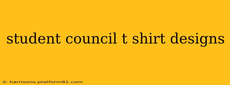 student council t shirt designs