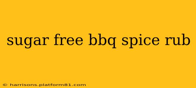 sugar free bbq spice rub