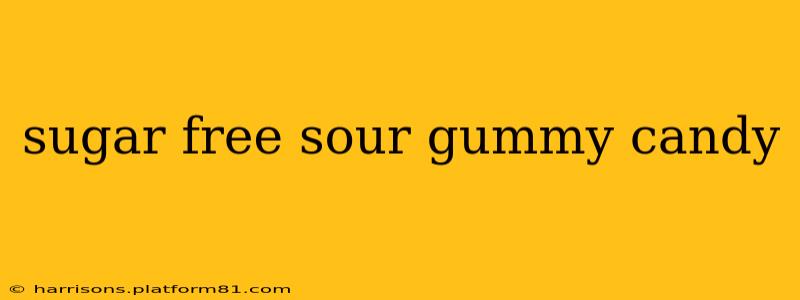 sugar free sour gummy candy
