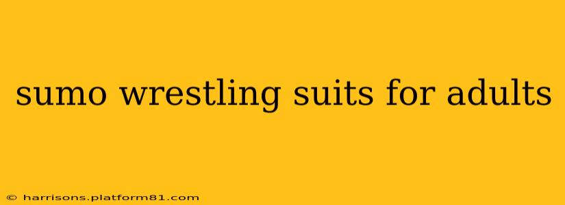 sumo wrestling suits for adults