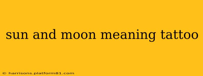sun and moon meaning tattoo